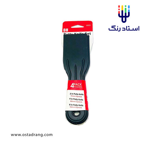 کاردک کناف مشکی کوچک 4 عددی