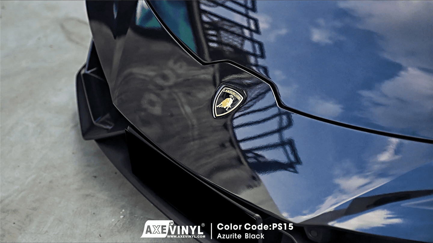 کاور بدنه خودرو اگزوینیل مدل مشکی پیانویی Axevinyl piano black