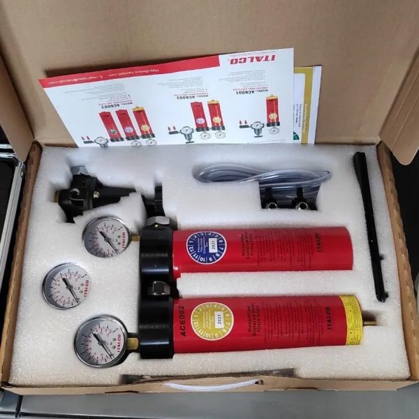 میکروفیلتر حرفه ای هوا دو سیلندر (دوقلو) ایتالکو مدل Italco Professional Air Filter AC6002