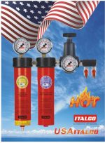 میکروفیلتر حرفه ای هوا دو سیلندر (دوقلو) ایتالکو مدل Italco Professional Air Filter AC6002