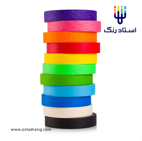 نوار چسب ماسکه مخصوص خودرو Colored Masking Tape چسب ماسکه رنگی