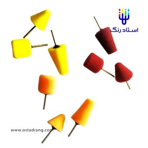 بسته 9 عددی پد پولیش سر دریلی (استوانه ای-مخروطی-مینیاتوری) برند لایک قطر 30 میلی متری Like wheel Polishing pads