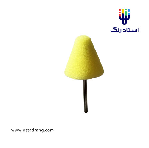 پد پولیش مینیاتوری سر دریلی زرد