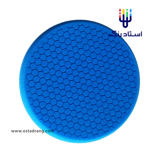 پد پولیش پیچ دار آبی لانه زنبوری