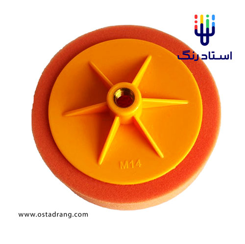پد پولیش پیچی نارنجی لانه زنبوری